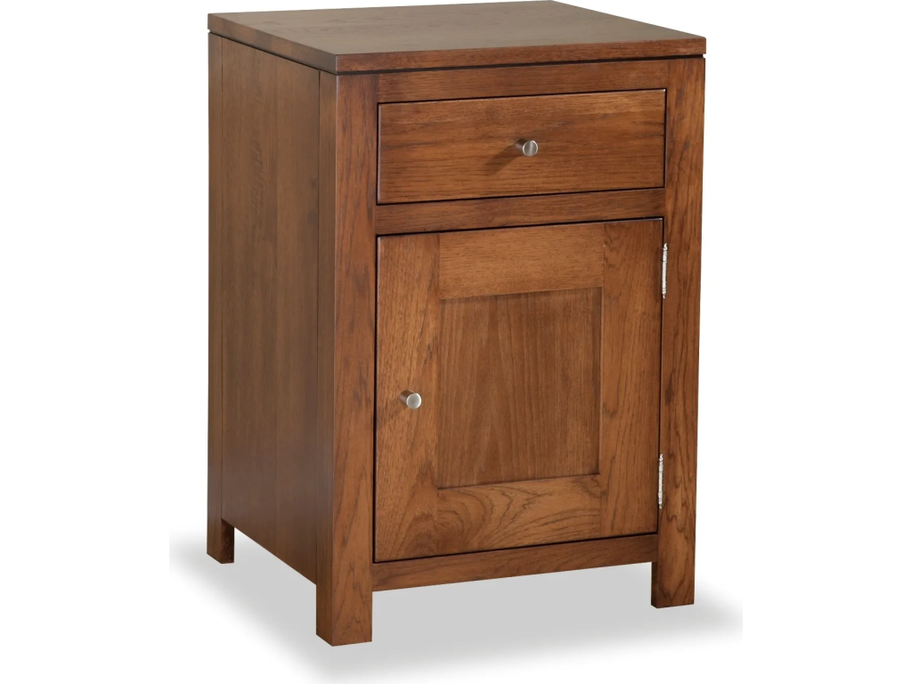 Daniel's Amish Modern 1-Drawer 1-Door Nightstand, alternate view 1