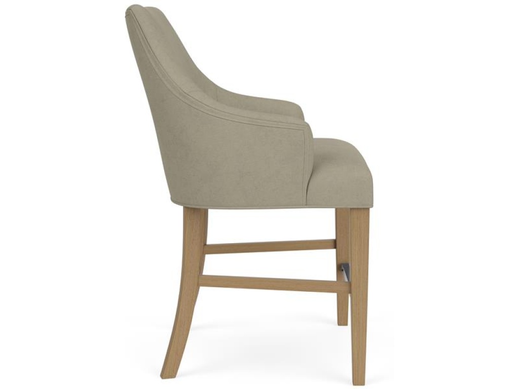 Swoop Arm Upholstered Stool - image 7