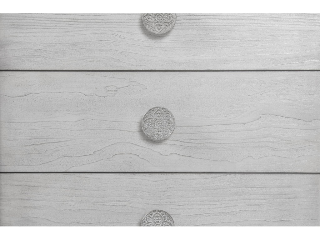 Boho Chic Six-Drawer Dresser in Washed White (2024) - image 6