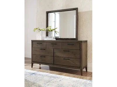 Boracay Seven Drawer Walnut Dresser in Wild Oats Brown (2024)