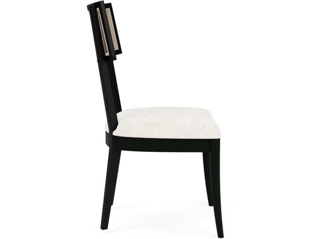 Cane Upholstered Side Chair - image 3