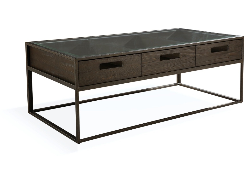 Bradley Three-Drawer Coffee Table in Double Fudge - image 4