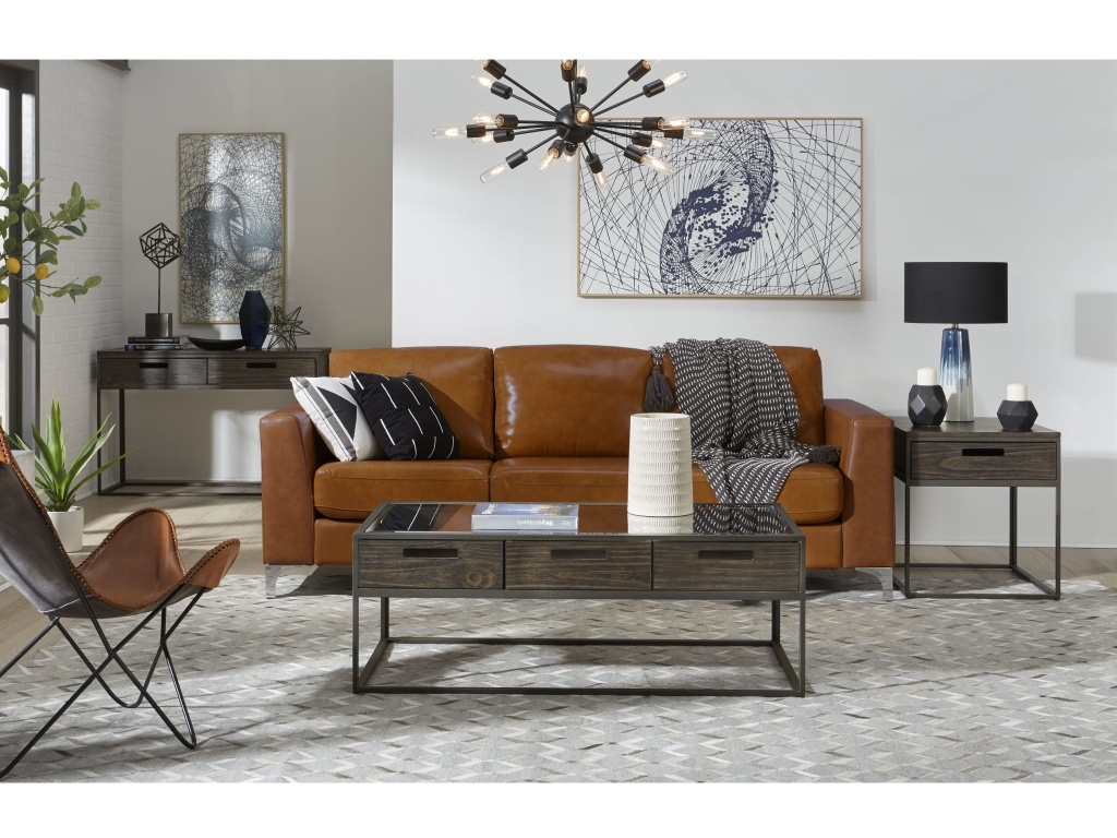 Bradley Two-Drawer Console Table in Double Fudge - image 1