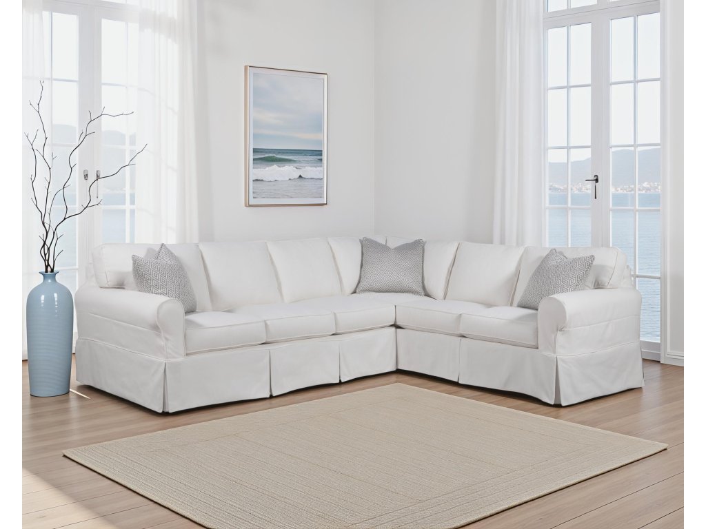 Bedford 2-Piece Corner Sectional with Slipcover - image 2