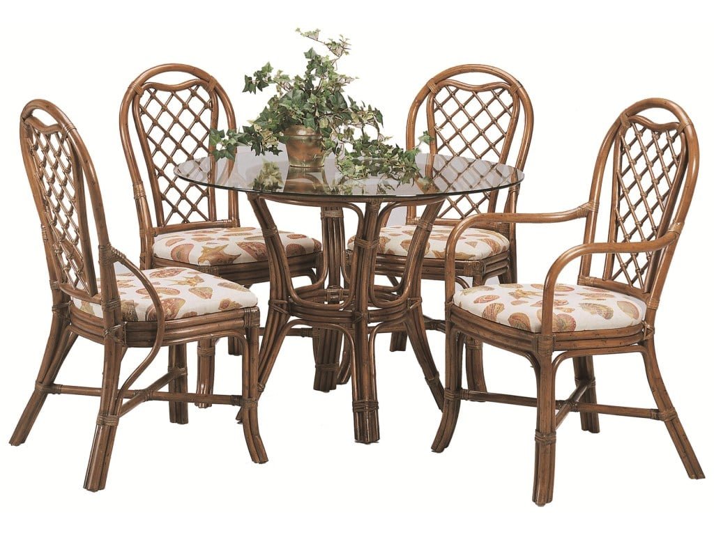 Trellis Rattan Dining Side Chair - image 4
