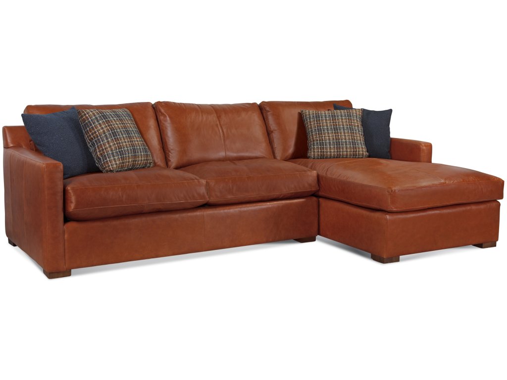 Bel-Air Two Piece Leather Chaise Sectional - image 3