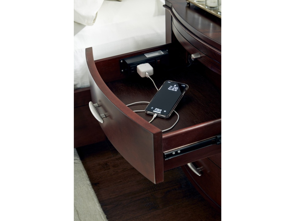Brighton Charging Station Nightstand in Cinnamon - image 3