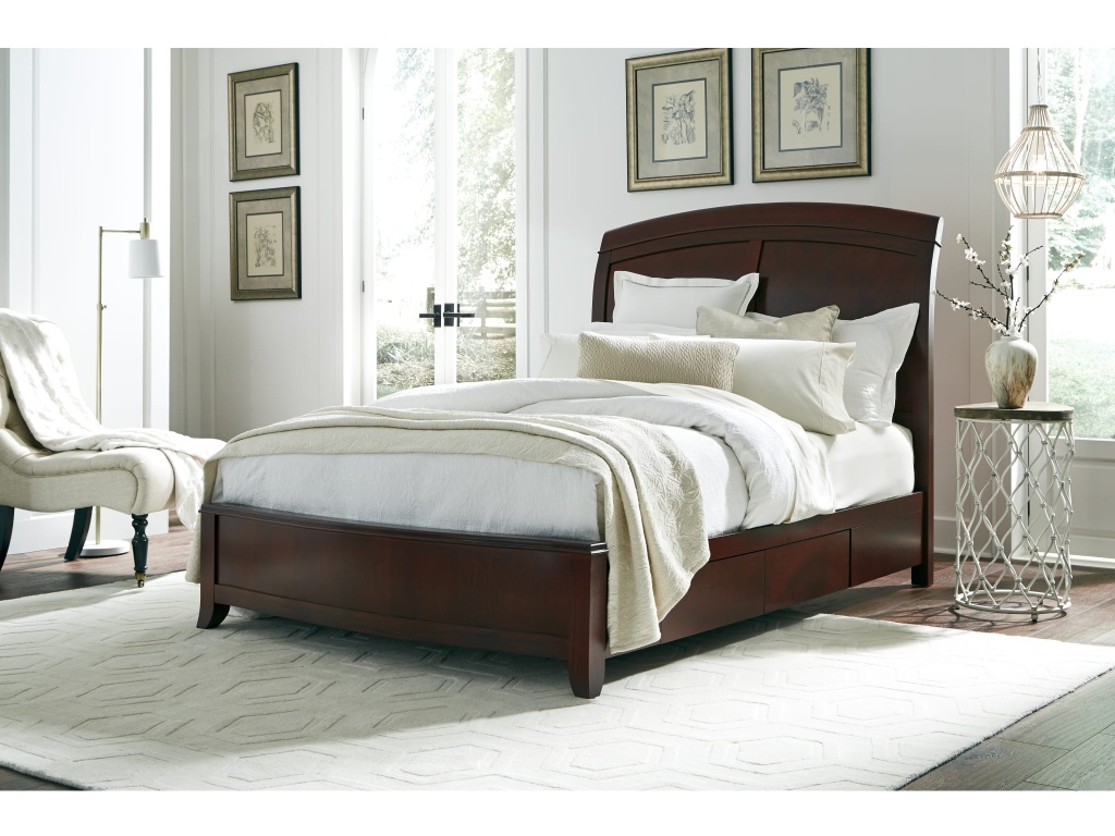 Brighton Wood Storage Bed in Cinnamon - image 1