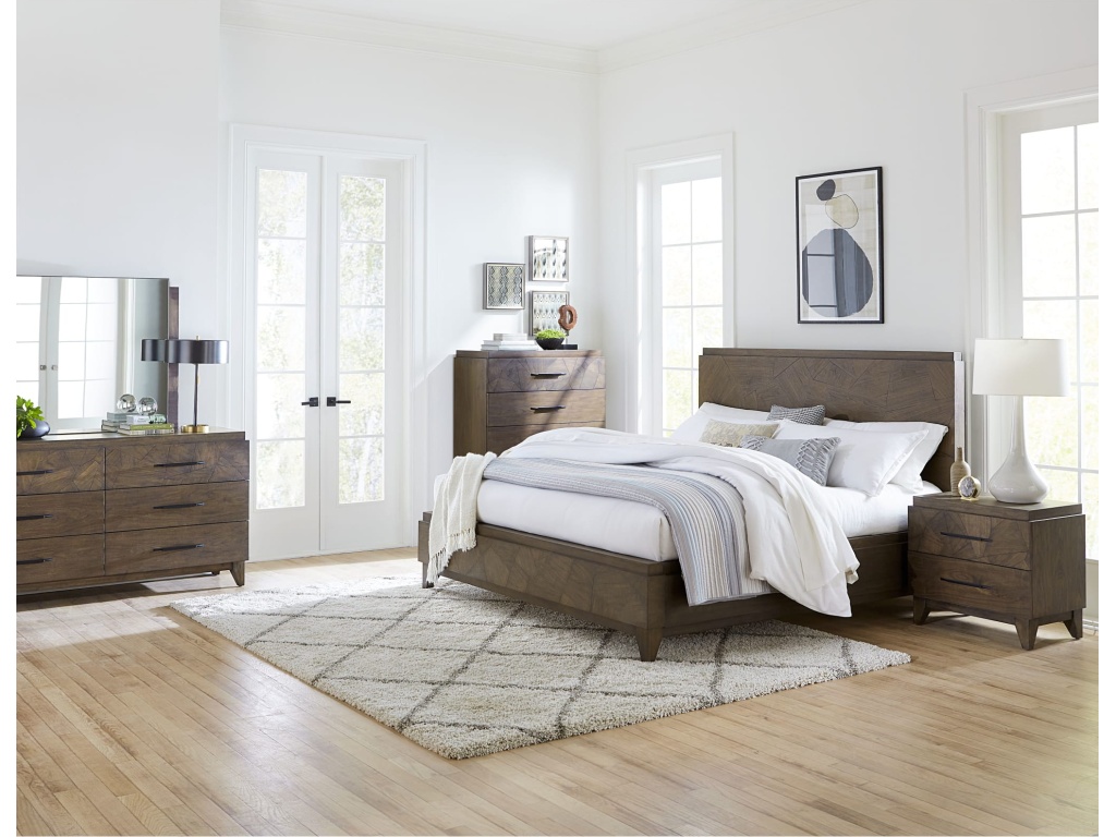 Broderick Dresser Mirror in Wild Oats Brown - image 2