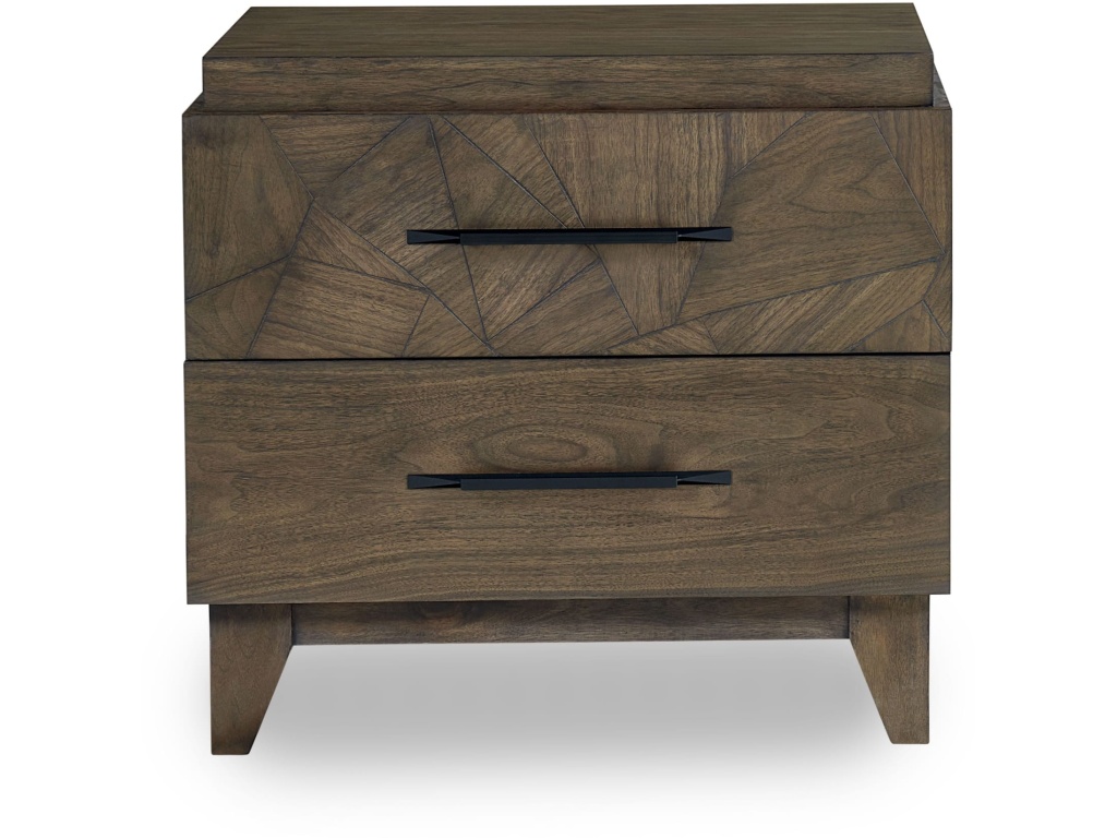 Broderick Two-Drawer Nightstand in Wild Oats Brown - image 5