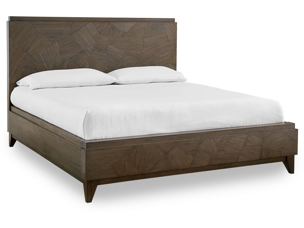 Broderick Wood Panel Bed in Wild Oats Brown - image 2