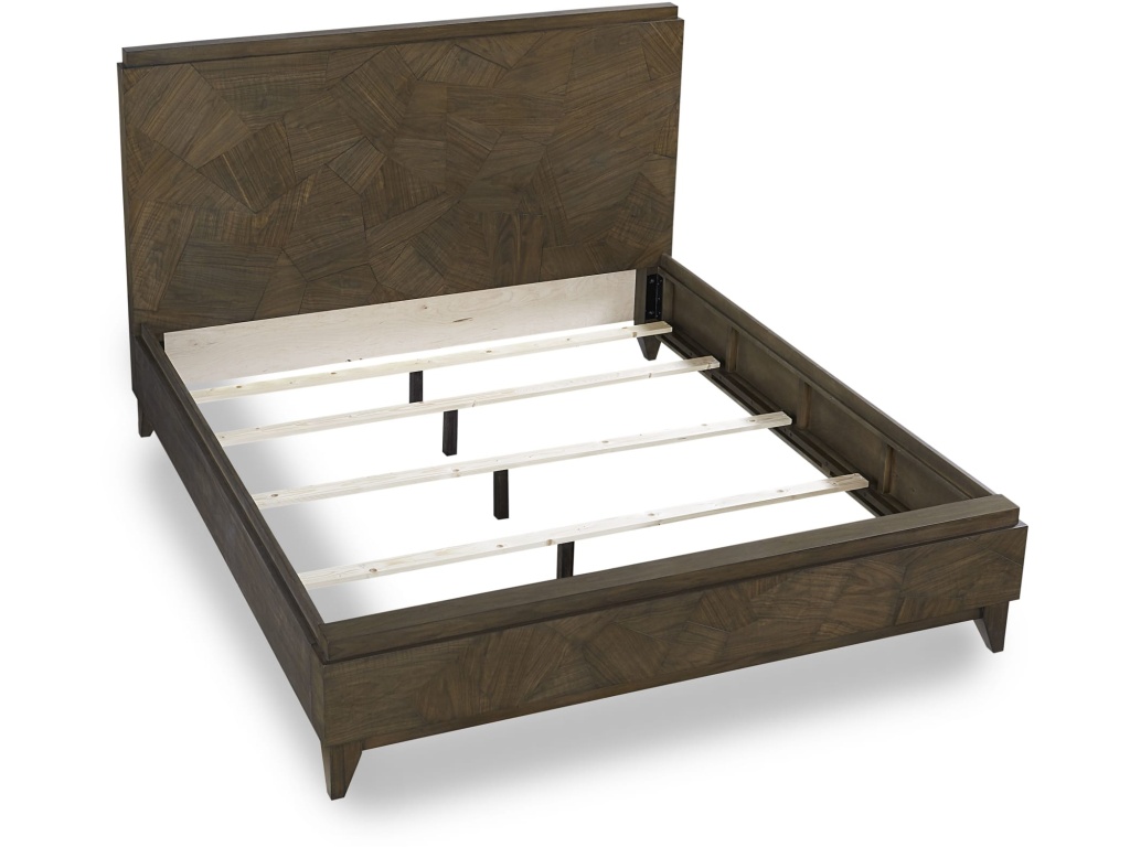 Broderick Wood Panel Bed in Wild Oats Brown - image 4