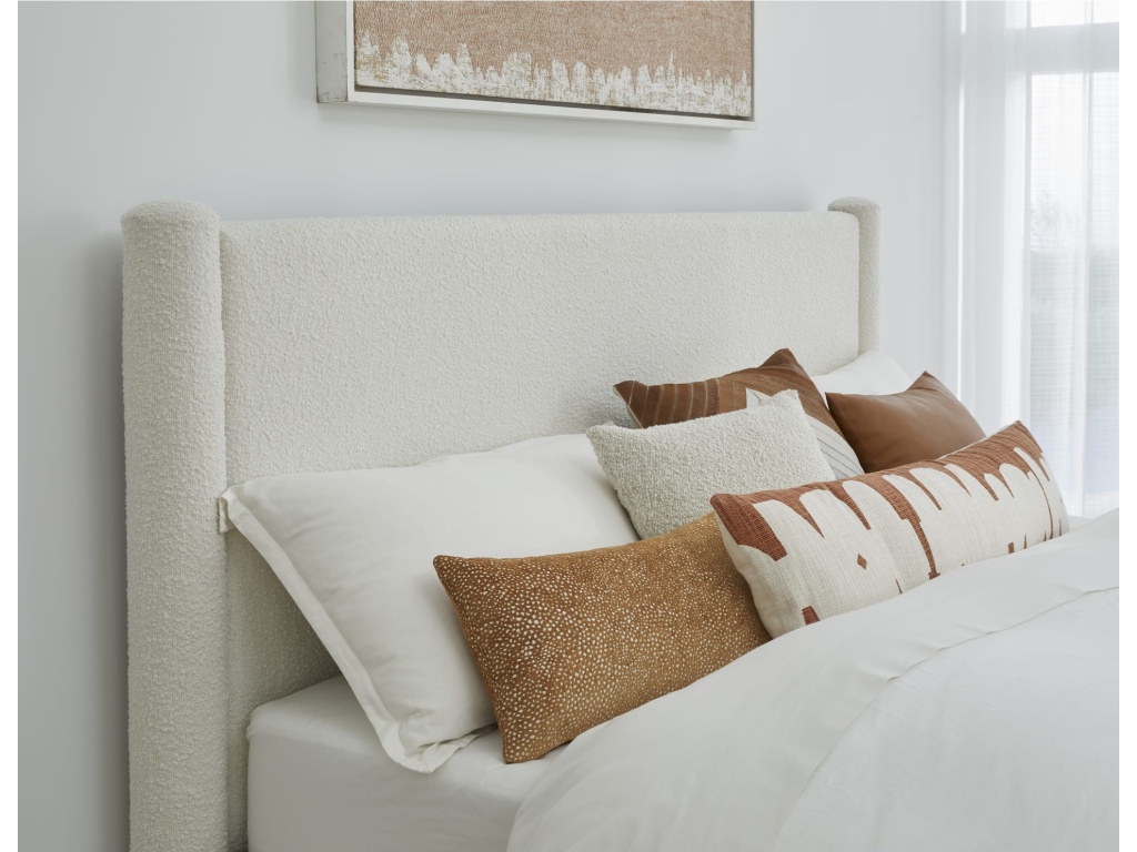 Burke Upholstered Platform Bed in Cottage Cheese Boucle - image 3