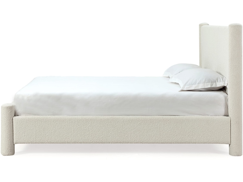 Burke Upholstered Platform Bed in Cottage Cheese Boucle - image 6