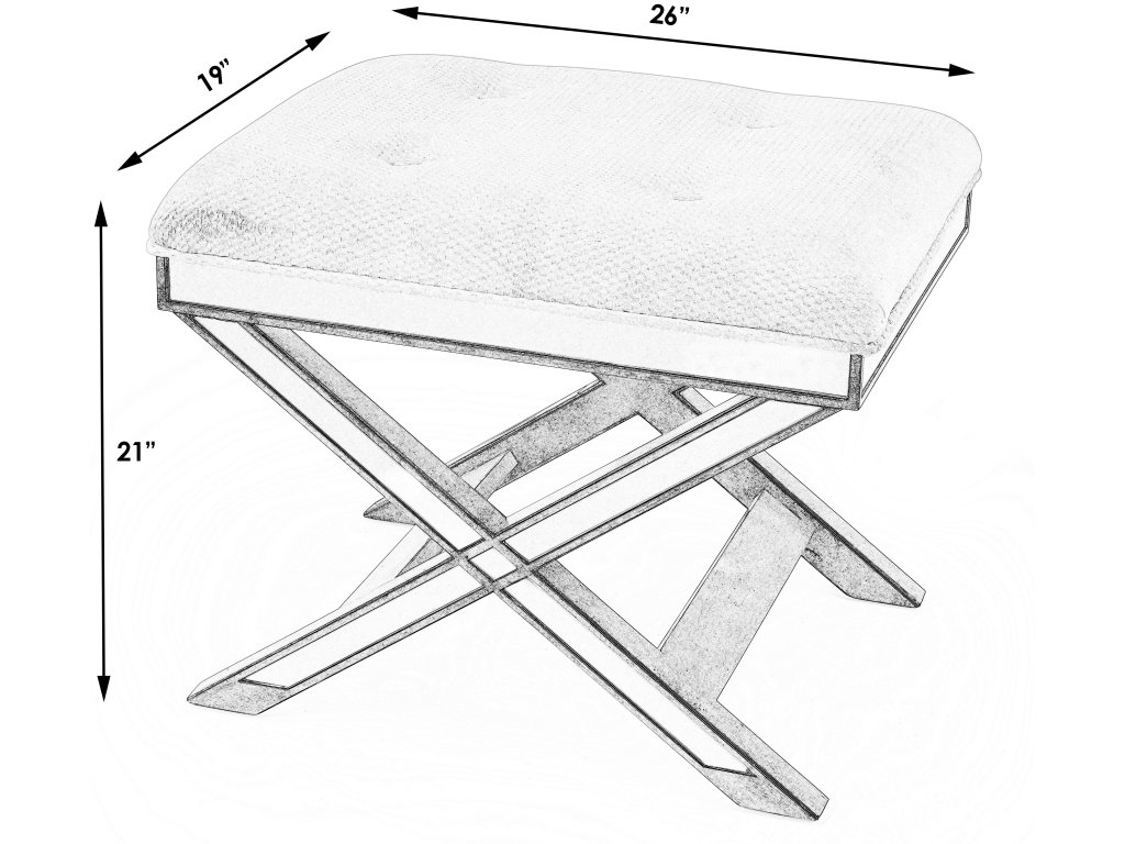 Marlo Vanity Stool - image 2