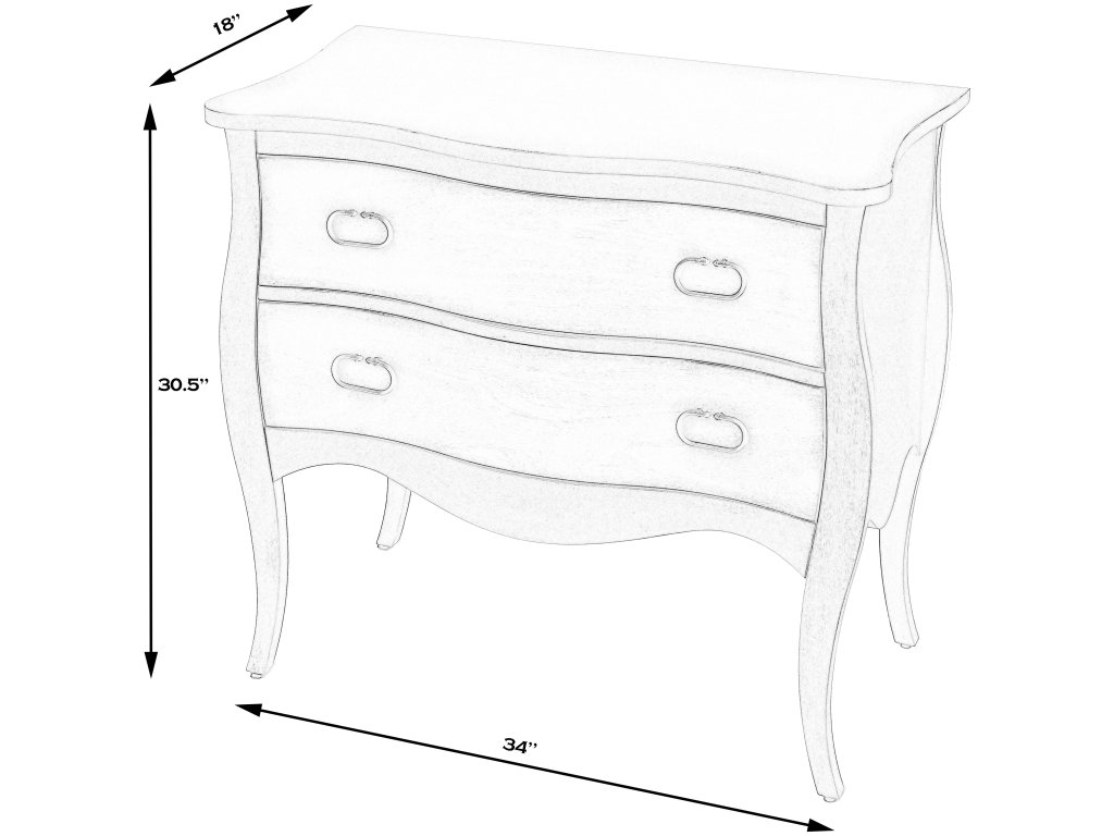 Rochelle 2 Drawer Chest - image 5