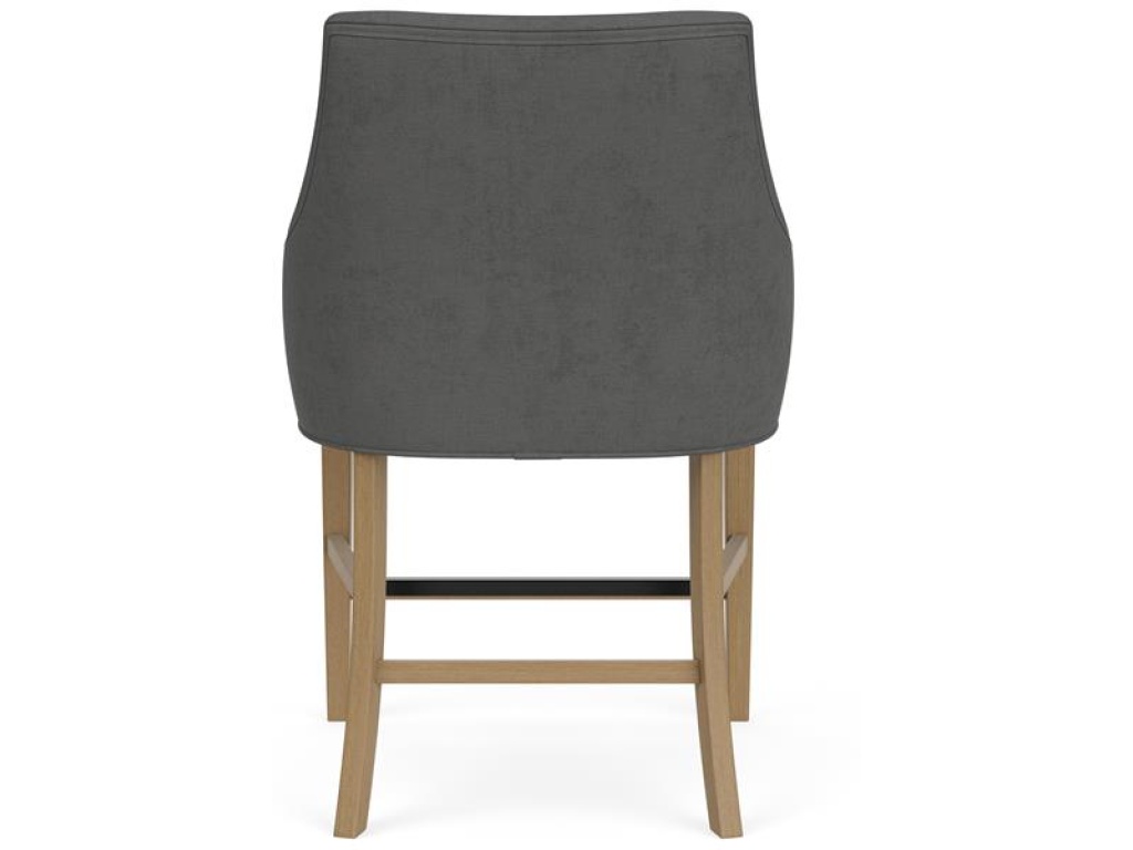 Swoop Arm Upholstered Stool - image 3