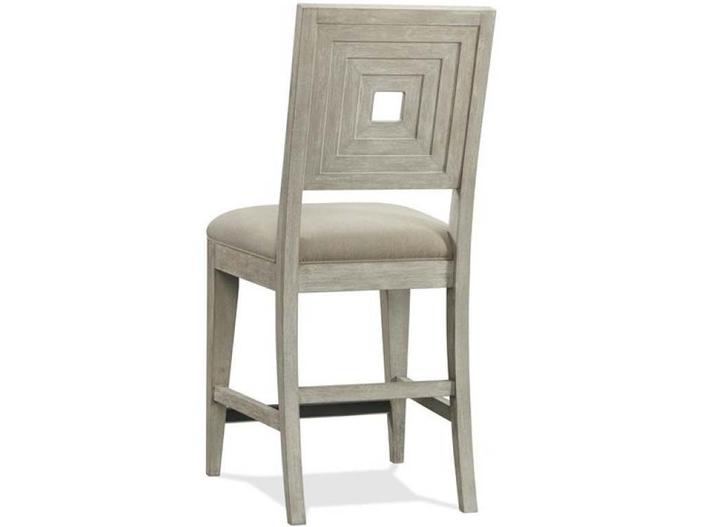 Upholstered Wood Back Counter Stool - image 3
