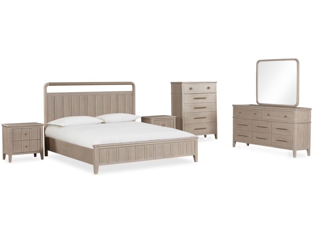 Camden Eight Drawer Oak Wood Dresser in Chai - image 5