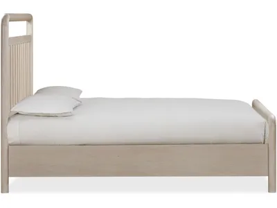 Camden Shiplap Oak Wood Platform Bed in Chai - Alternative View