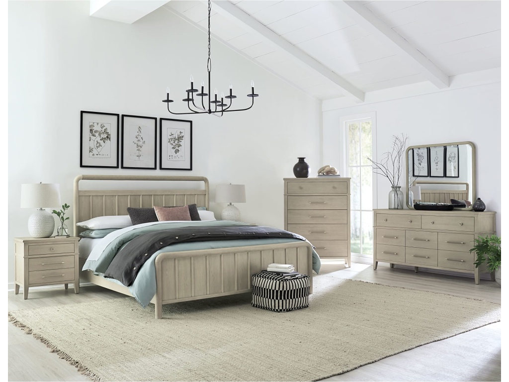 Camden Three Drawer Oak Wood Nightstand in Chai - image 5
