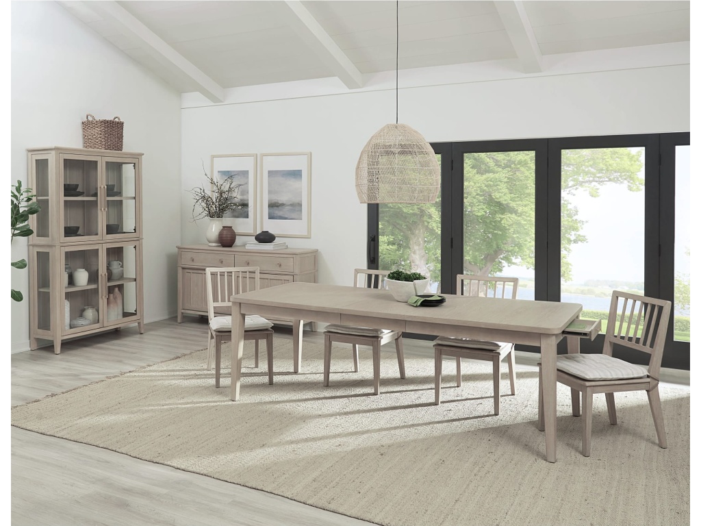 Camden Two Drawer Two Door Oak Wood Sideboard in Chai - image 5