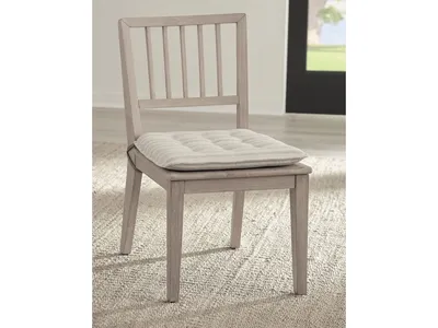 Camden Wood Dining Chair with Detachable Cushion in Chai and Oat