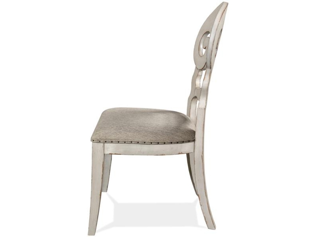 Scroll Back Upholstered Side Chair - image 2