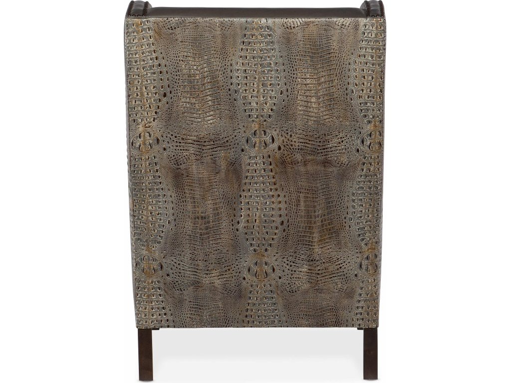 Club Chair w/ Faux Croc - image 1