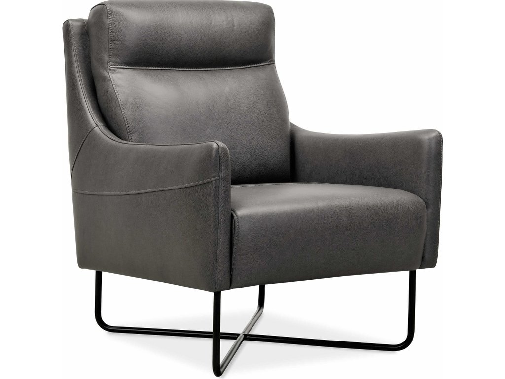 Efron Club Chair w/ Black Metal Base - main image