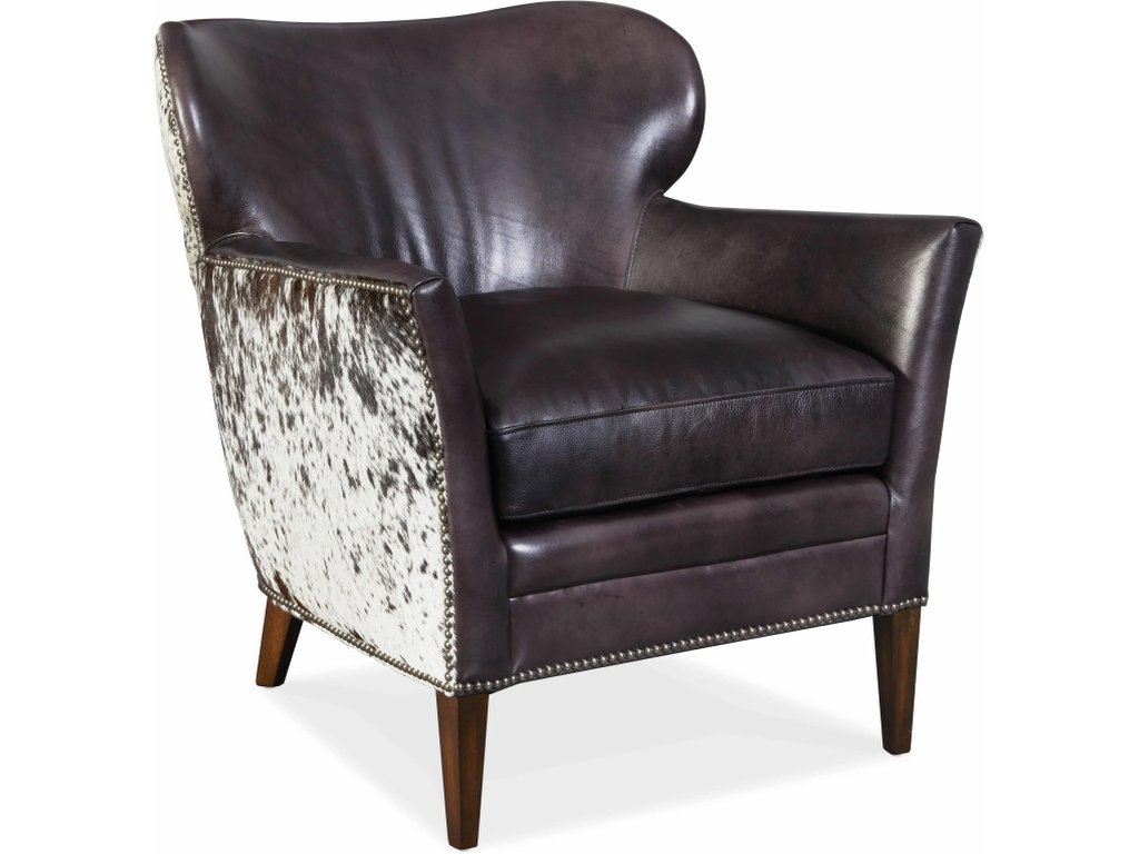 Kato Leather Club Chair w/ Salt Pepper HOH - main image