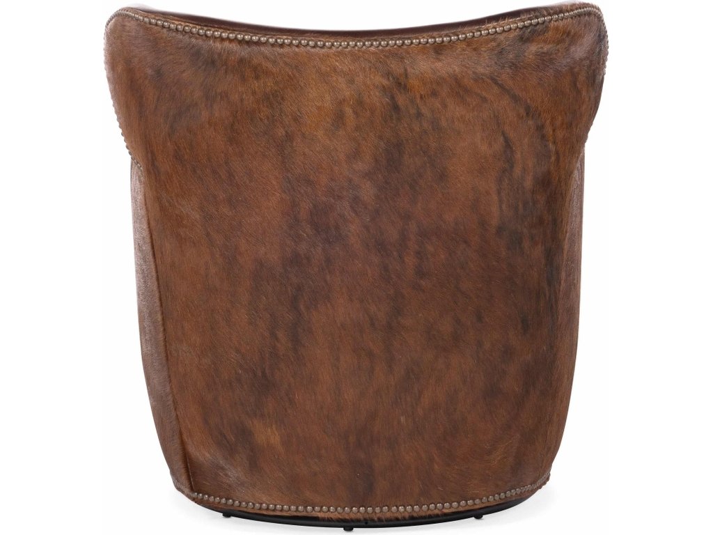 Kato Leather Swivel Chair w/ Dark HOH - image 1