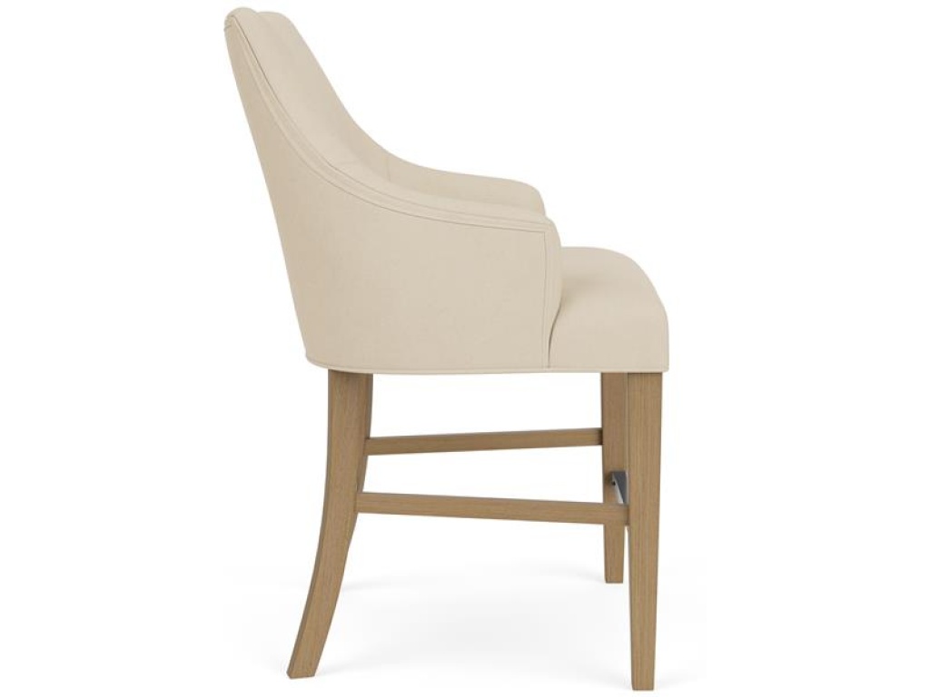 Swoop Arm Upholstered Stool - image 6