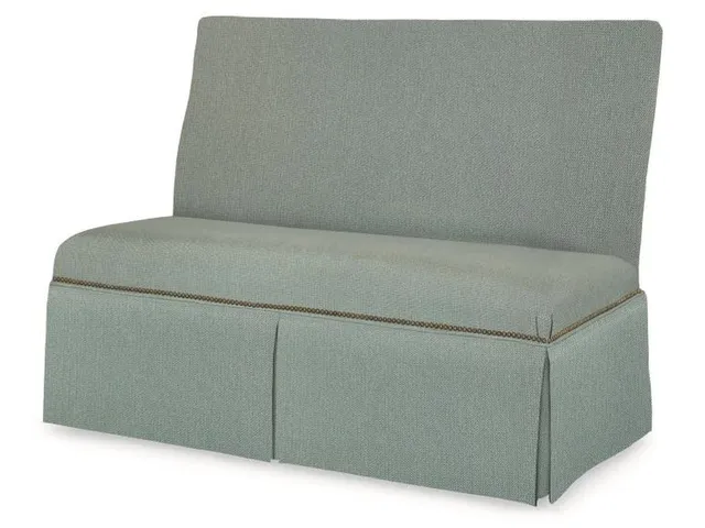 Layla 45 To 57 Skirted Armless Banquette