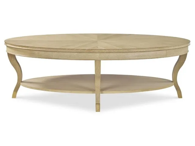 Maison '47 Oval Cocktail Table - Blonde Cerused