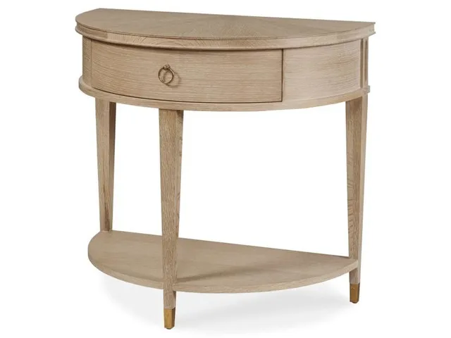 Maison '47 Demilune Nightstand - Blonde Cerused