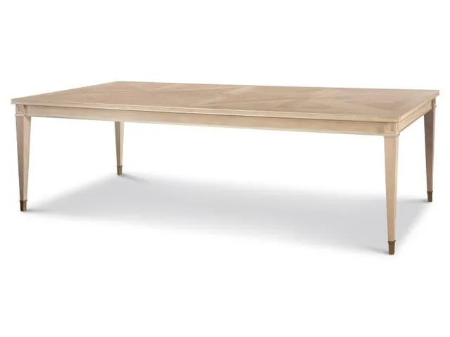 Maison '47 Large Rectangular Dining Table - Blonde Cerused