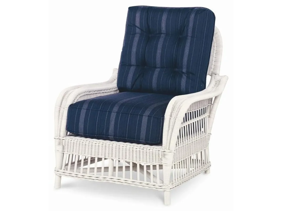 Mainland Wicker Lounge Chair With Button Back - primary view