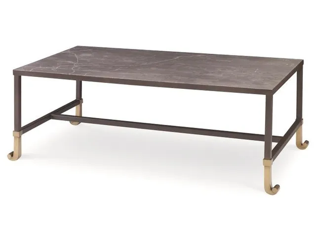 Calliope Cocktail Table With Stone Top