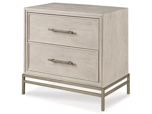 Benton Nightstand - White Rustic