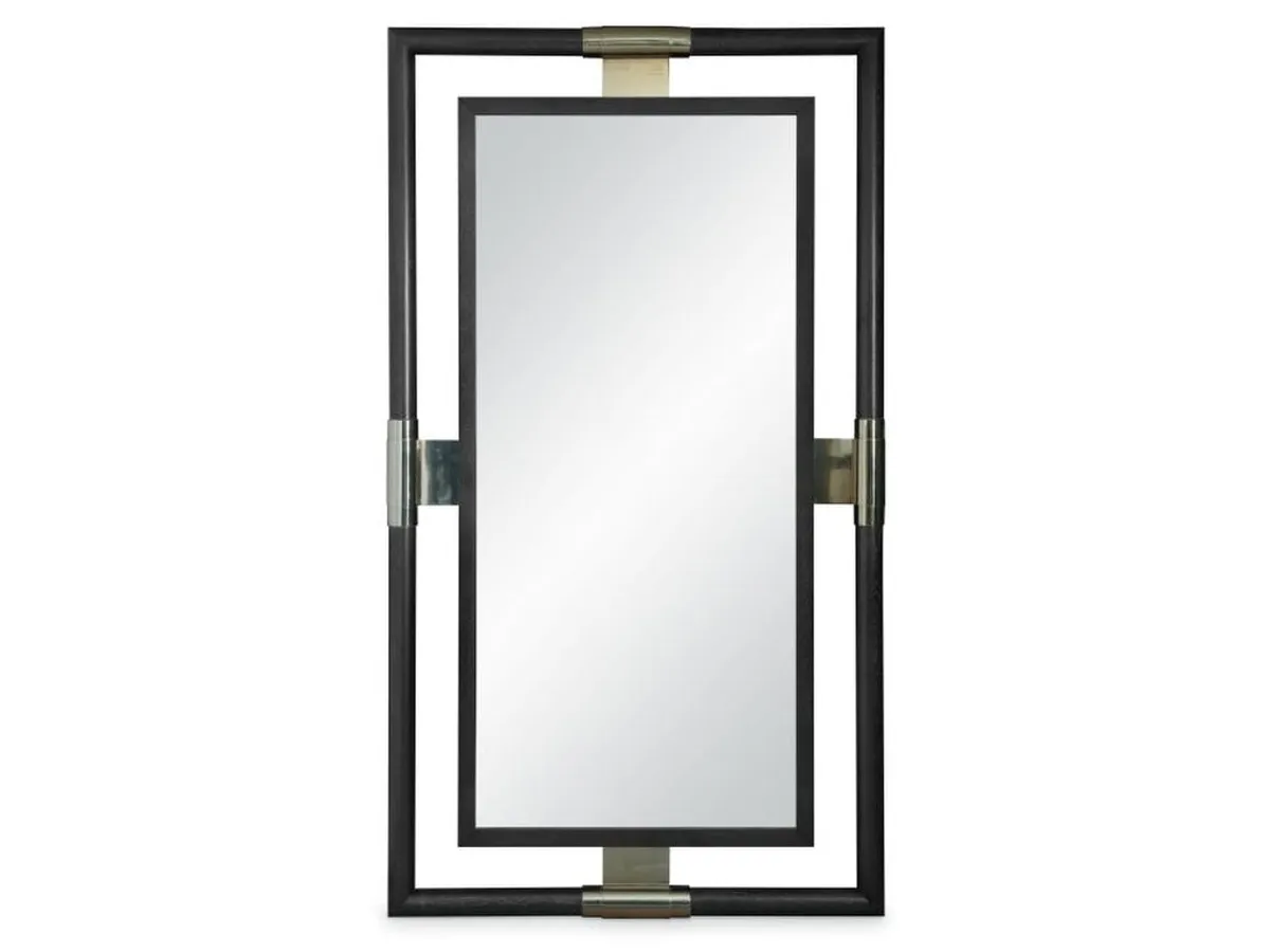 Corso Floor Mirror - Black Cerused - primary view