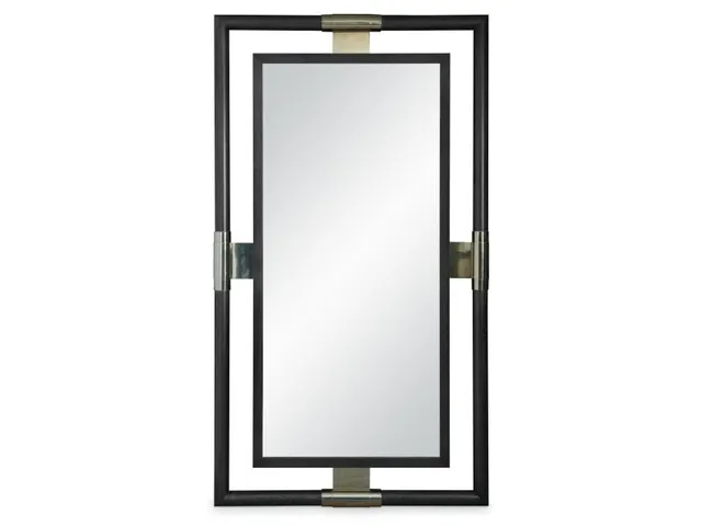 Corso Floor Mirror - Black Cerused
