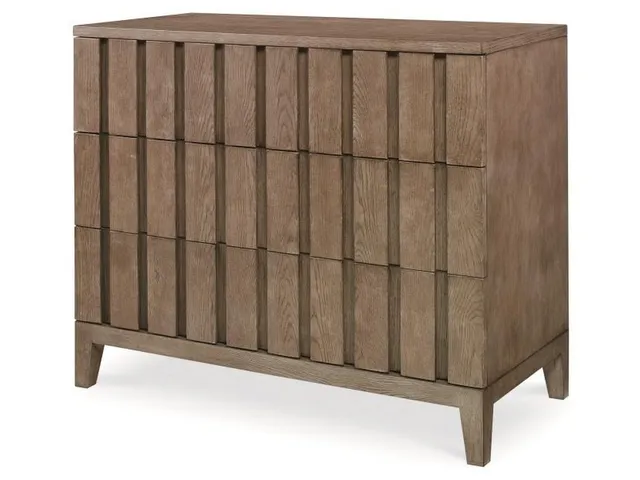 Casa Bella Louvered Drawer Chest - Timber Grey