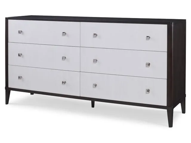 Aria Dresser - Brownstone/Oxford White