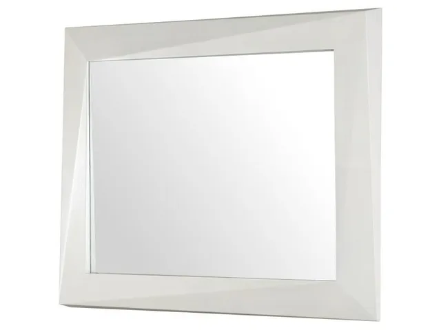 Faceted Mirror - Light Parchment
