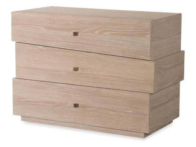 Cadence Three Drawer Chest - Sand Cerused