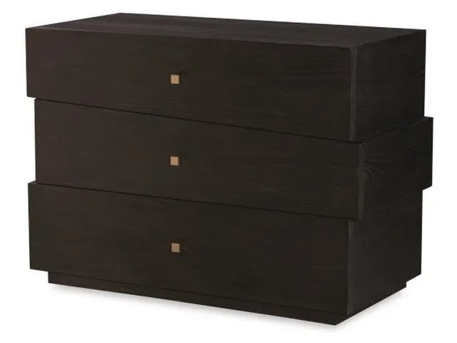 Cadence Three Drawer Chest - Mocha