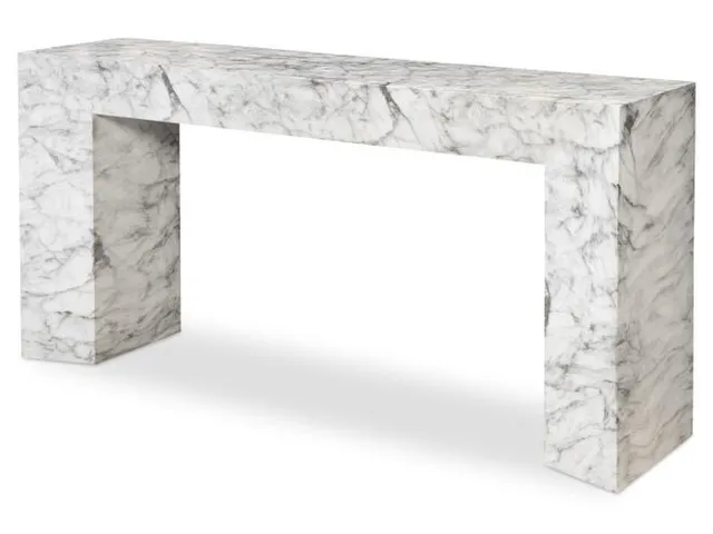 Cadence Console Table - Faux Marble