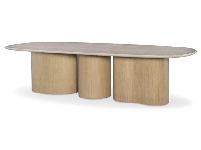 Erosion Dining Table - Round/Kidney Bases - Sahara