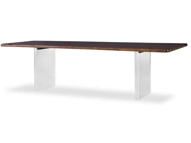 86 Guan Slab Dining Table - Acrylic Base